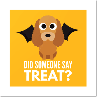 Cocker Spaniel Halloween Trick or Treat Posters and Art